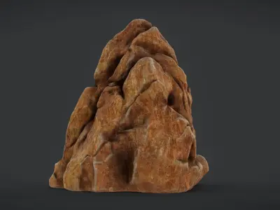Mountain Rock 01  Low-poly 3D model