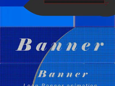 Animated Hanging Banner Low-poly 3D model