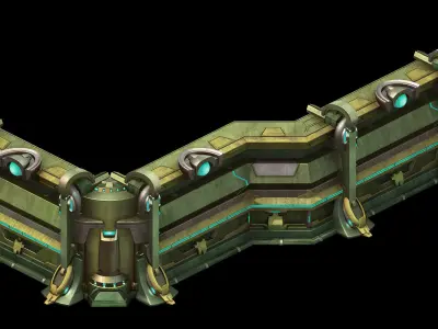 Intact - wall 02 3D model