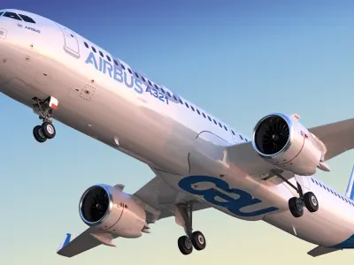  Airbus A321 Neo with interior and cockpit 