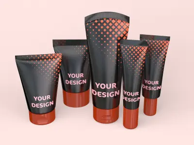 Cosmetic Tubes 3D model