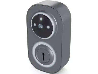 Smart Door-lock 3D model purchase