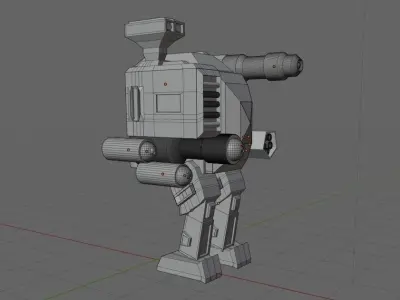 Blender Robot Introduction 3D model