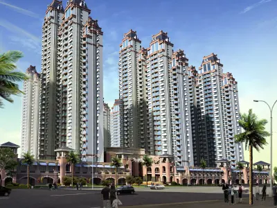 classical residential tower  3D model