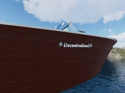 Decentraland Boat for METAVERSE 3D model
