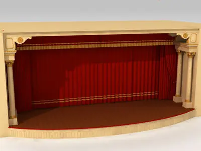 Theatre stage 3D model