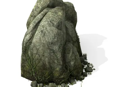 Explore the mountains - rock 013 3D model