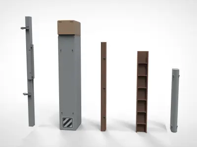 Sci-Fi architecture Elements collection 27 3D model