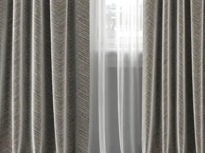 Curtain Set 292C 3D model
