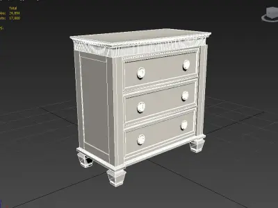 amu dresser 3D model