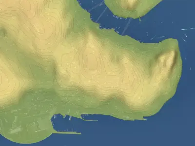 Istanbul - 3D City Topography Terrain 3D Model Pack