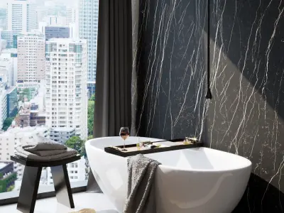 Bathroom Interior Scene for Cinema 4D and Corona Renderer 3D model