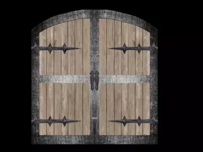 Medieval Gate Free 3D model