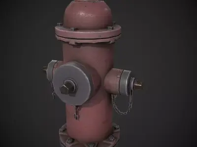 Street Fire Hydrant 3D model