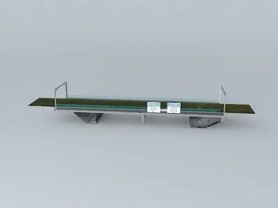 Railway bridge Free 3D model