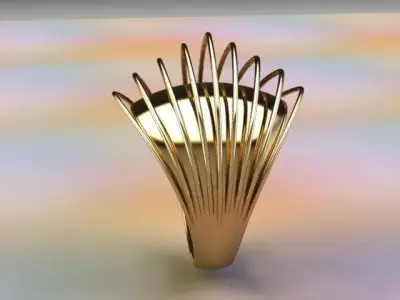 Gold Fusion Ring 2 3D print model