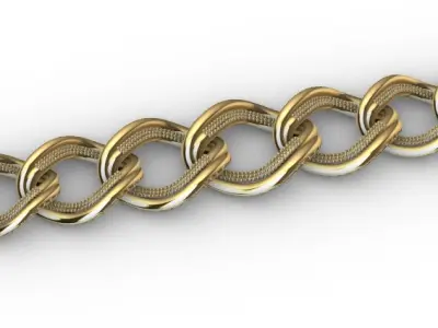Gold bracelet chains new collection 31-32 3D print model 3D print model