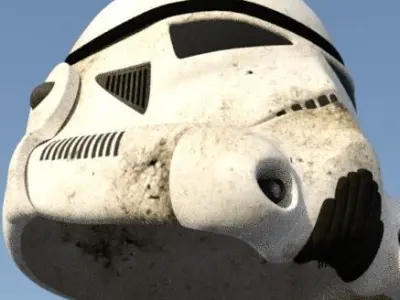 Helmet Troop Low-poly 3D model