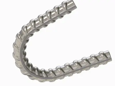 Bend TMT Bar 3D print model