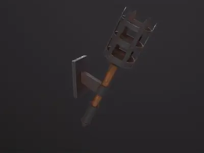 Torch 3D Model Low-poly 3D model