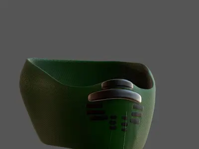 Gas mask helmet 3d model scifi Low-poly  Low-poly 3D model 141