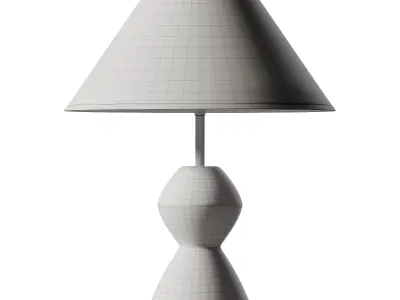 Rocco Table Lamp  Granite  Brass 3D model