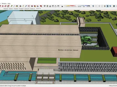 Sketchup Cultral Center 117 3D model
