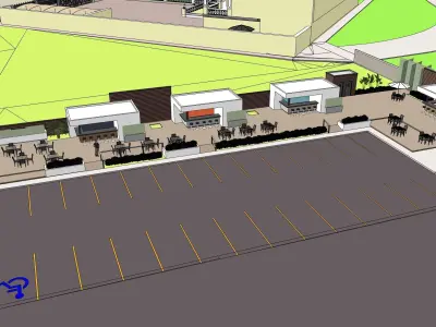 Dream Project  mega retreat resort project 3D model