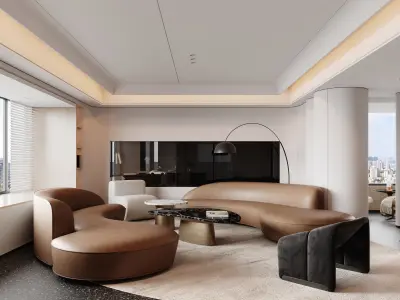 apartment interior scenes       3D model 3