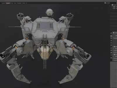 scifi-model562 scifi robot 3D model
