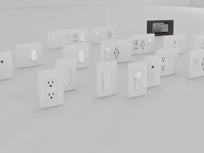 accesorios electricos Low-poly 3D model