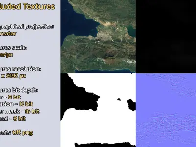 Port-au-Prince Haiti City Landscape 3D Model 3D model