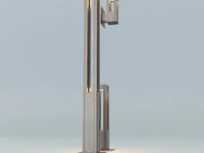 laos Street Light Concept 3D model