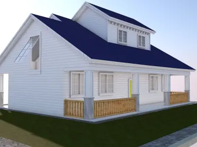 Mini House Low-poly 3D model purchase