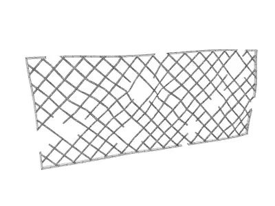 Crashed Railing 3D model