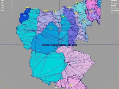 Giresun  Black Sea Region  Turkey map region geography political 3D model