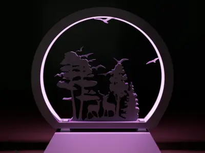 LIGHT DESK DECORATION 3D print model