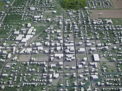 Mayfiled Low-poly 3D model