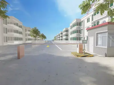 Parking Scene 3D model