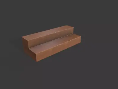 Stairs Low-poly 3D model