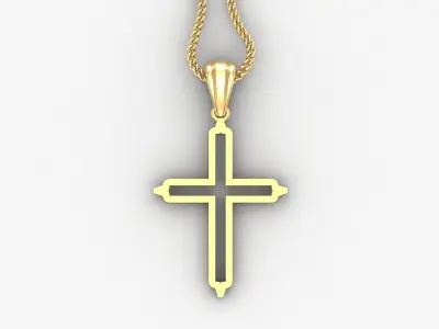 Cross Light Gold 4CP022 3DM STL 3D model