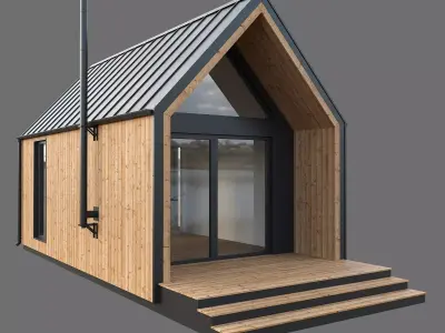 Barn house 02 3D model
