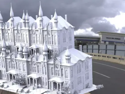 House mansion rich district 3D model
