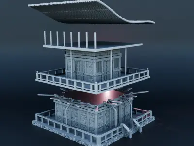 Japanese house 3D print model