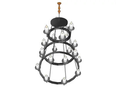 chandelier 07 3D model purchase