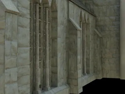 Medieval Church 3D model