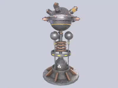 Nuclear reactor Low-poly 3D model shop