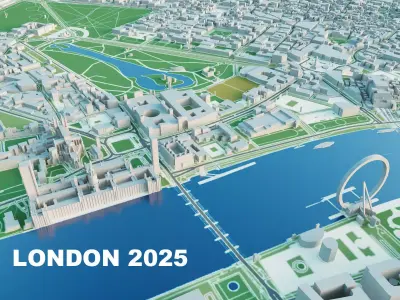 London City 3D Model 3D model purchase