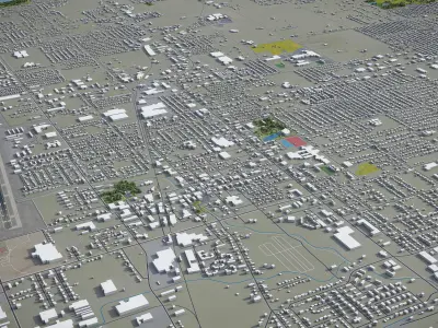 Springdale  Low-poly 3D model