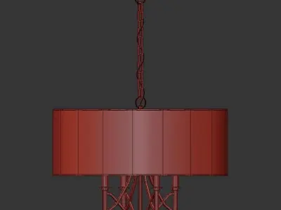 4 Light Pendant 3D model